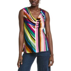Elie Tahari Womens The Jane Drape Neck Cami